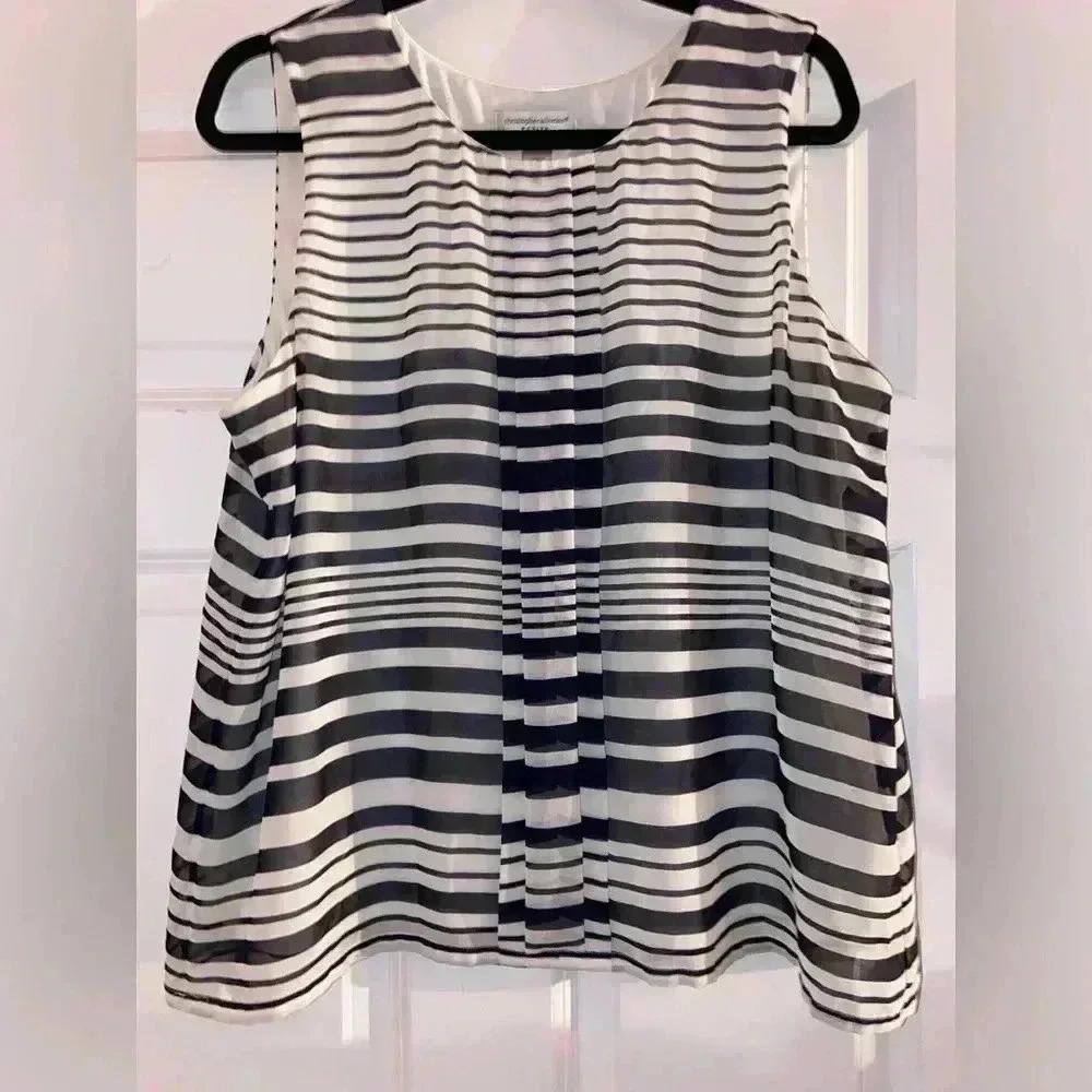 Christopher & Banks Women’s Petite XL Striped Blouse